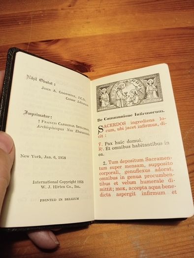 New Sick Call Ritual in Latin and English.A.
