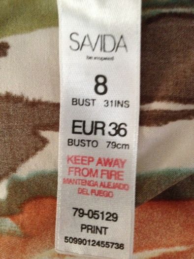 SAVIDA... Beautiful Multicoloured Maxi Dress (10-12)