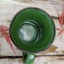 green pottery mug Image 3
