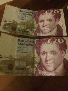 4 x daniel o Connell 20 pound note