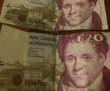 4 x daniel o Connell 20 pound note