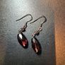 Necklace and purple stone earrings set Image 2