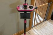 Kids karaoke stand and player