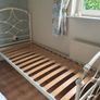 Cream Iron Single Bed Image 3