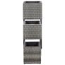 Garden Raised Beds 3 pcs Poly Rattan Grey Image 6