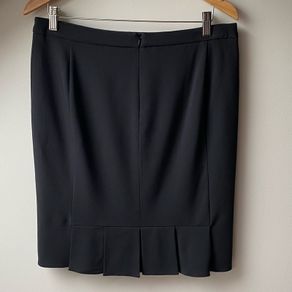 Armani Black Wool Skirt