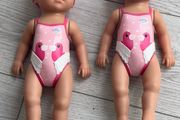 Twin Baby Born Swim Dolls
