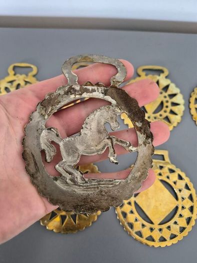 Antique  Horse Brass: Vintage Harness Ornament