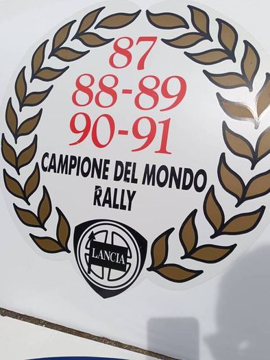 3 X Vintage Lancia Car Dealership Signs