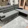 Scandi Vibes Corner Sofa Bed with a Twist, Dark grey black fabric Image 2