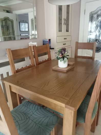 Dining table and chairs