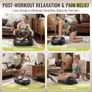 Upgrade Vibration Plate,120 Intensity Levels/5 Programs for Lymphatic Drainage Whole Body Weight Loss Exercises Machine,150KG Weight Capacity,Quiet for Home Use,with 2 Resistance Bands Image 3