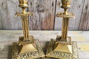 Ornate Brass Candle Holders KAS1221