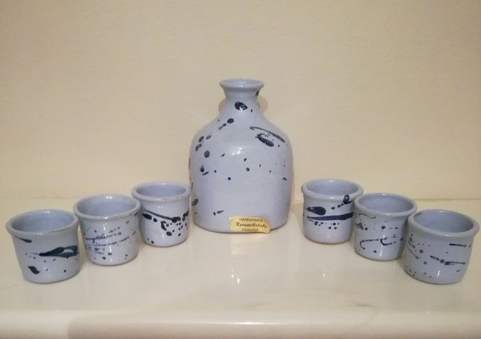 Austrian Handmade Decanter and Shot Glasses