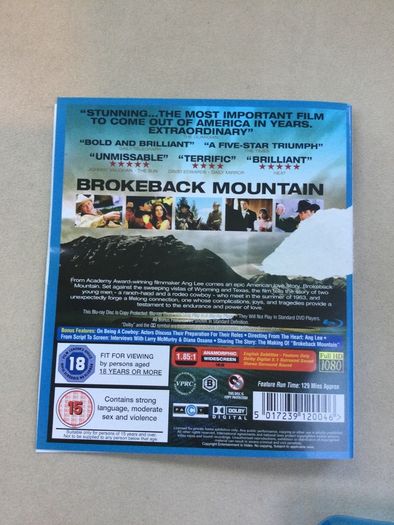 Brokeback mountain rare blu ray