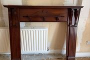 wood mantlepiece
