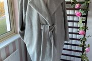 coat Paisie grey coat with tie belt oversized size 10