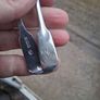 12 X John Round Fiddle Pattern Sterling Silver Teaspoons Plus Tongs (275 grams) Image 8