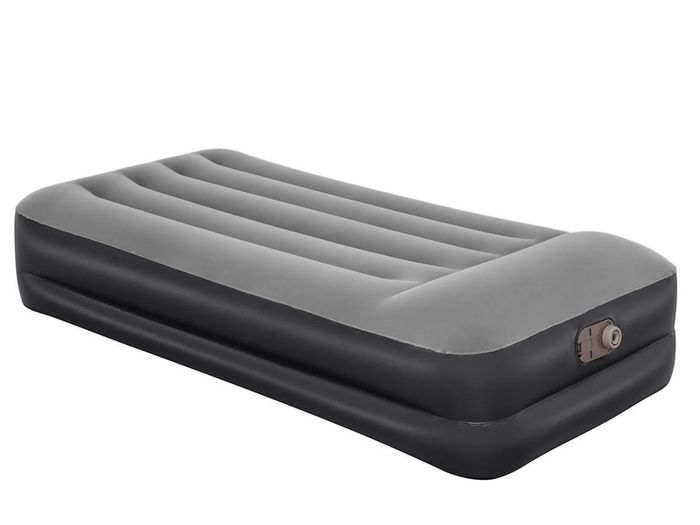 Bestway Indoor Tritech Air Single Mattress With Pump - Black/Gray