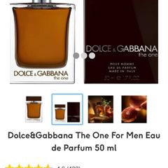 D&G The One 50ml parfum for him