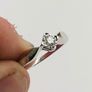 Brand New 9ct White Gold Diamond Solitaire Engagement Ring Image 5