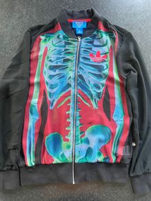 Adidas X Rita Ora O Ray Skeleton Zip Up Track Jacket Semi Transparent USED UK 10