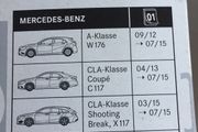 Wiper Blades (Mercedes A CLA GLA Class up to 2015)