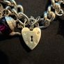 Mid Century Heavy 925 Sterling Silver Charm Bracelet Image 2