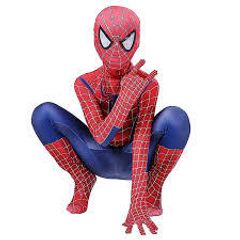 Spiderman Kids Superhero Spider Costume Spandex Jumpsuit Halloween Cosplay Costumes Bodysuit Kids Head Cover Separation Party Set