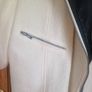 Heavy winter coat with pleather detail sz 28/30 Image 6