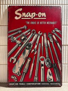 Snap on tools Tin Metal Sign