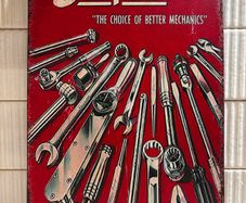 Snap on tools Tin Metal Sign