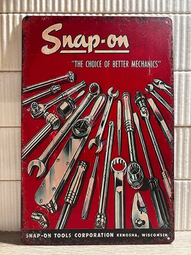 Snap on tools Tin Metal Sign