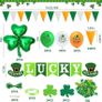 NEW SALE | St Patricks Day Decorations St Patricks Day Accessories, Welcome Lucky Banner Irish Bunting St Patricks Day Balloons Shamrocks Bunting Confetti for Home Bar Paddy's Day Irish Day Party Supplies Image 2