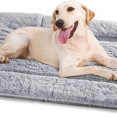 Dog Bed Large Washable, Plush Pet Cat Beds Cushion Mattress, Soft Warm Dog Mat Pad for Medium Large Dogs