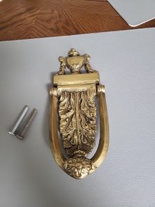 Vintage brass door knocker