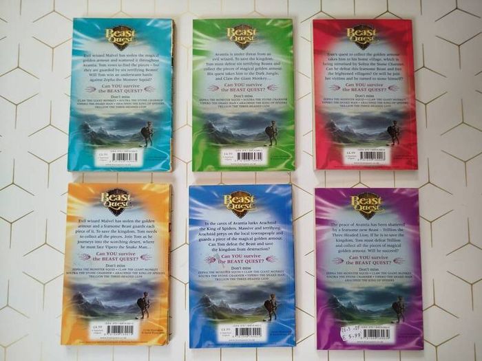 Beast Quest by Adam Blade book 7 to 12 - Series 2 - The Golden Armour