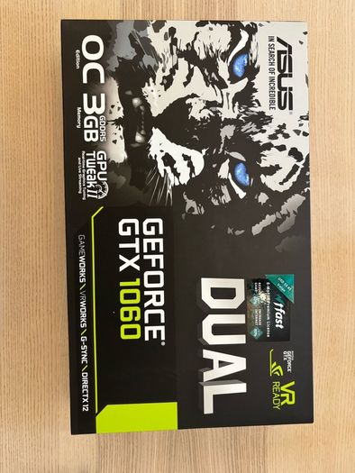 ASUS Dual GeForce GTX 1060 3GB OC Edition Graphics Card Boxed