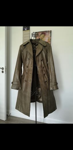 Leather Trench Size Uk 14
