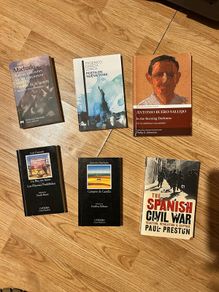 Spanish Civil War & Spanish literature book lot