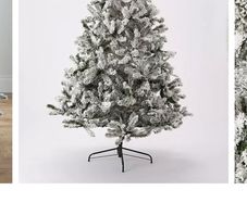 7ft flocked Emperor Christmas tree