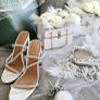 WEDDING dress ,shoes and veil,decorations,flower bouquet Image 5