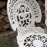 white garden chairs Image 2