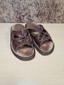 Womens Vintage Dr Martens 3a81 Butterfly  Sandals Peanut Sandals Brown Leather Size Uk 6 Eu 39