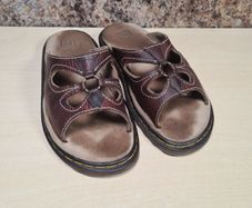 Womens Vintage Dr Martens 3a81 Butterfly  Sandals Peanut Sandals Brown Leather Size Uk 6 Eu 39