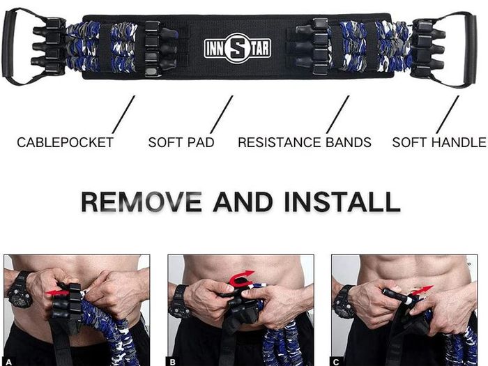 Adjustable Bench Press,Push Up Resistance Bands, Chest Builder Workout Equipment, Arm Expander Resistance Training for Home Workout,Gym,Fitness,Travel Training
