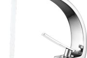 Bathroom Taps Basin Mixer Tap Chrome Single Lever Bathroom Sink Taps Modern Basin Tap 1 Hole Brass, Mono Sink Faucet with Hot and Cold G1/2 Adaptor for Washroom, Cloakroom