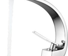 Bathroom Taps Basin Mixer Tap Chrome Single Lever Bathroom Sink Taps Modern Basin Tap 1 Hole Brass, Mono Sink Faucet with Hot and Cold G1/2 Adaptor for Washroom, Cloakroom