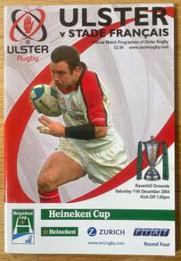 2004 Ulster v Stade Francais - Heineken Cup Programme