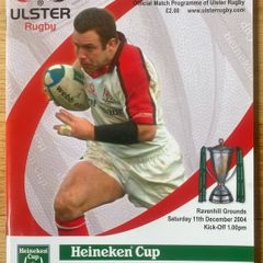 2004 Ulster v Stade Francais - Heineken Cup Programme